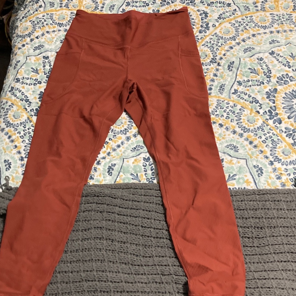 Old Navy Women's Terracotta High-Waisted Leggings